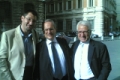 Gradassi con Claudio Lotito ed Antonio Matarrese